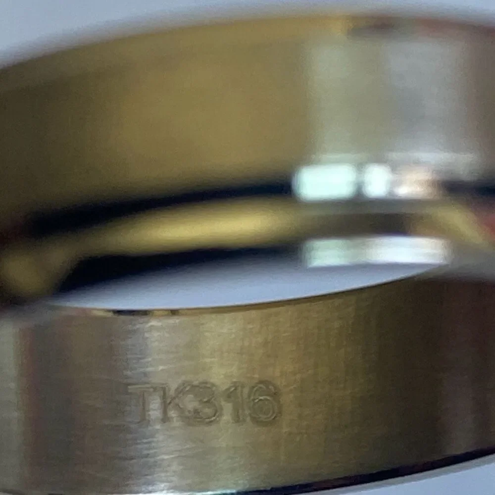 Men’s Spinner Ring Stainless Steel Silver w/ CZ Fidget Band Size 10
